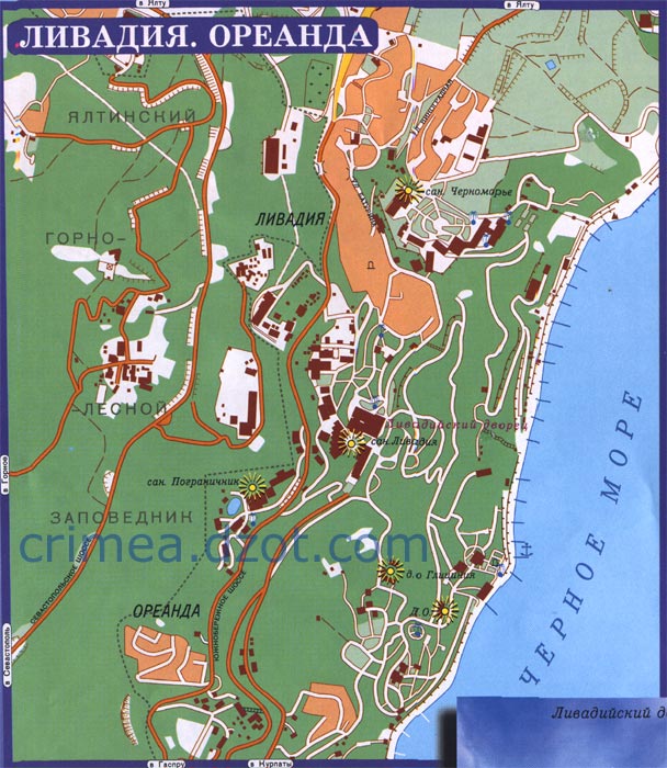 Карта Ливадии